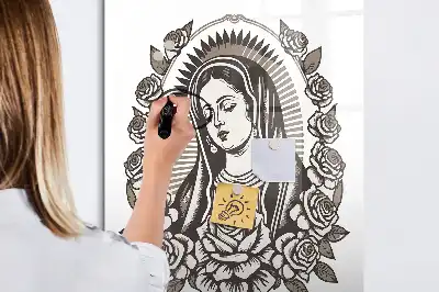 Magnetinė sauso valymo lenta Gvadalupės Švč. Mergelės Marijos motyvas
