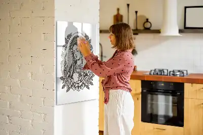 Magnetinė sauso valymo lenta Gvadalupės Švč. Mergelės Marijos motyvas