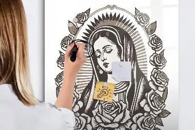 Magnetinė sauso valymo lenta Gvadalupės Švč. Mergelės Marijos motyvas