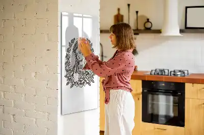 Magnetinė sauso valymo lenta Gvadalupės Švč. Mergelės Marijos motyvas