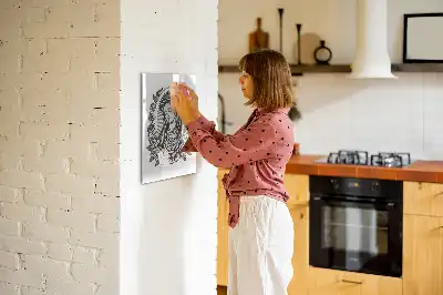 Magnetinė sauso valymo lenta Gvadalupės Švč. Mergelės Marijos motyvas