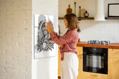 Magnetinė sauso valymo lenta Gvadalupės Švč. Mergelės Marijos motyvas