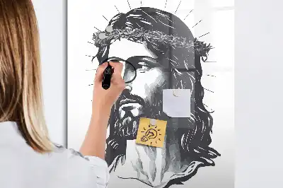 Magnetinė sauso valymo lenta su Jėzaus Kristaus motyvu