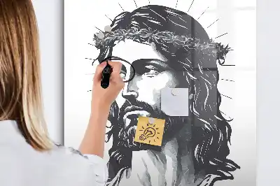 Magnetinė sauso valymo lenta su Jėzaus Kristaus motyvu