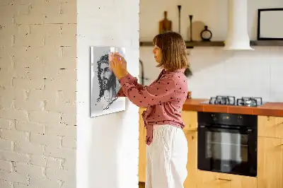Magnetinė sauso valymo lenta su Jėzaus Kristaus motyvu