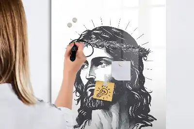 Magnetinė sauso valymo lenta su Jėzaus Kristaus motyvu