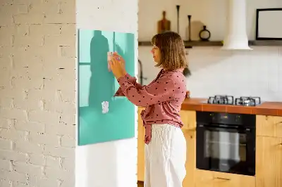 Magnetinė sauso valymo lenta turkio spalvos