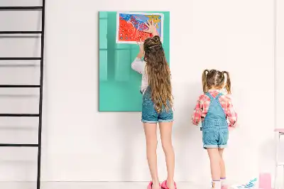 Magnetinė sauso valymo lenta turkio spalvos