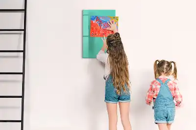 Magnetinė sauso valymo lenta turkio spalvos