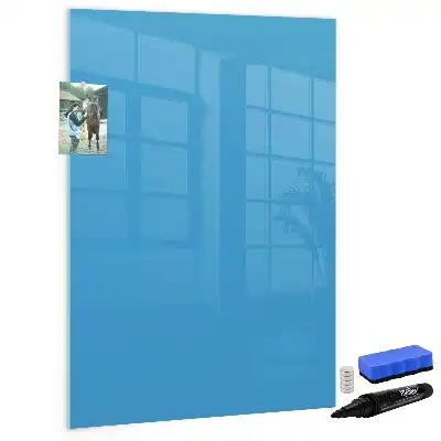 Magnetinė sauso valymo lenta šviesiai mėlyna