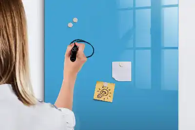 Magnetinė sauso valymo lenta šviesiai mėlyna