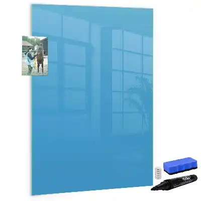 Magnetinė sauso valymo lenta šviesiai mėlyna