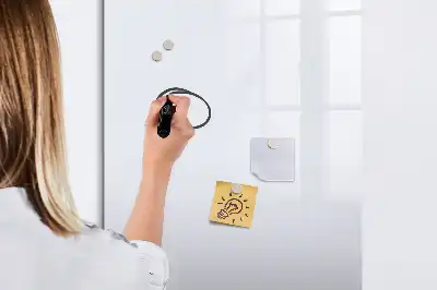 Sauso valymo magnetinė lenta nedažyta balta