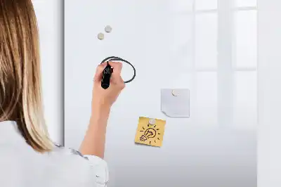Sauso valymo magnetinė lenta nedažyta balta
