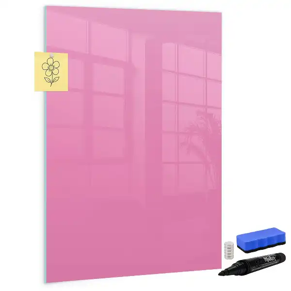 Magnetinė sauso valymo lenta rožinės spalvos