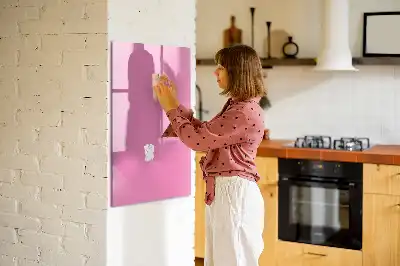 Magnetinė sauso valymo lenta rožinės spalvos