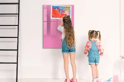 Magnetinė sauso valymo lenta rožinės spalvos