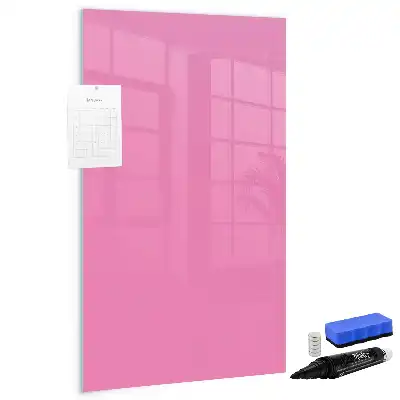 Magnetinė sauso valymo lenta rožinės spalvos