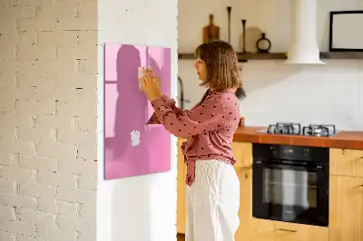 Magnetinė sauso valymo lenta rožinės spalvos