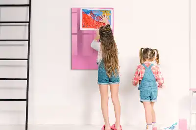 Magnetinė sauso valymo lenta rožinės spalvos