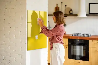 Magnetinė sauso valymo lenta šviesiai geltona