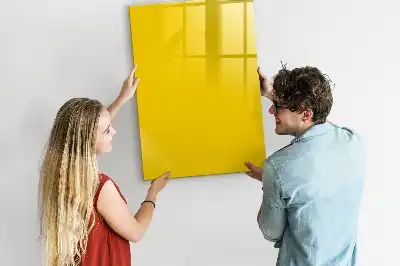 Magnetinė sauso valymo lenta šviesiai geltona
