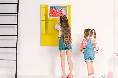 Magnetinė sauso valymo lenta šviesiai geltona