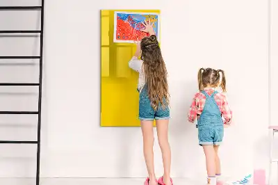Magnetinė sauso valymo lenta šviesiai geltona