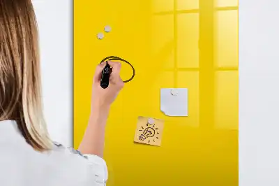 Magnetinė sauso valymo lenta šviesiai geltona