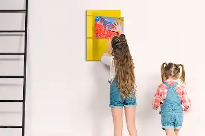 Magnetinė sauso valymo lenta šviesiai geltona