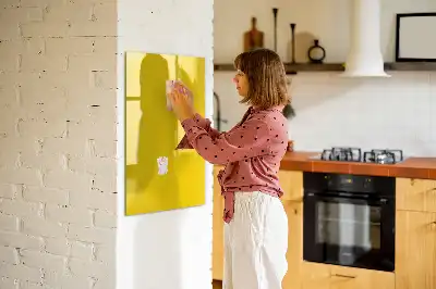 Magnetinė sauso valymo lenta šviesiai geltona