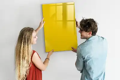 Magnetinė sauso valymo lenta šviesiai geltona