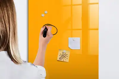 Magnetinė sauso valymo lenta auksinės geltonos spalvos