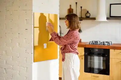 Magnetinė sauso valymo lenta auksinės geltonos spalvos