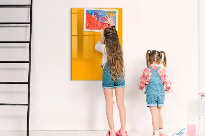 Magnetinė sauso valymo lenta auksinės geltonos spalvos