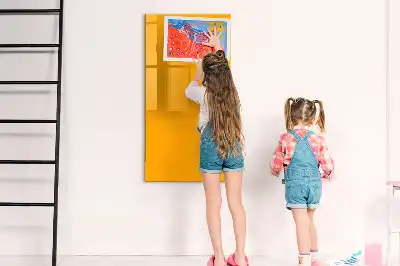 Magnetinė sauso valymo lenta auksinės geltonos spalvos