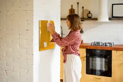 Magnetinė sauso valymo lenta auksinės geltonos spalvos