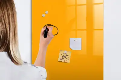 Magnetinė sauso valymo lenta auksinės geltonos spalvos