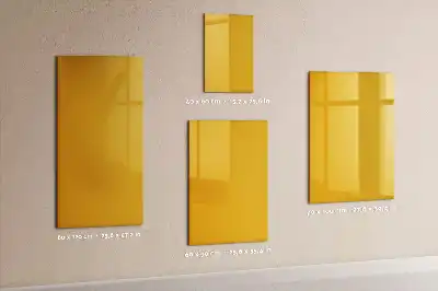 Magnetinė sauso valymo lenta auksinės geltonos spalvos