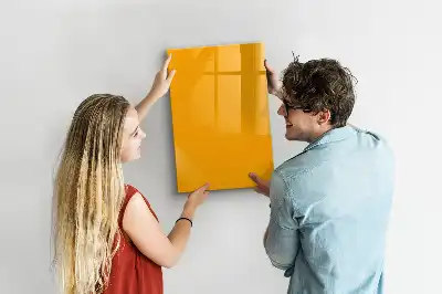 Magnetinė sauso valymo lenta auksinės geltonos spalvos