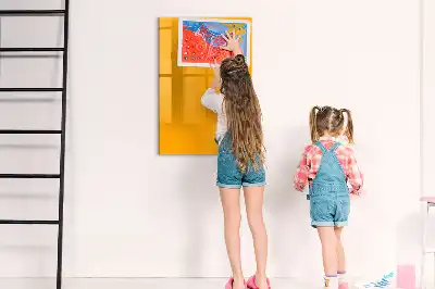 Magnetinė sauso valymo lenta auksinės geltonos spalvos