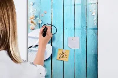 Magnetinė sauso valymo lenta Mėlynos paplūdimio lentos