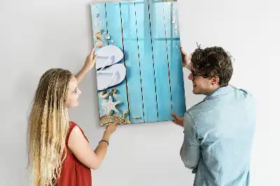 Magnetinė sauso valymo lenta Mėlynos paplūdimio lentos