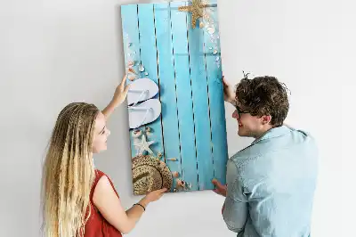 Magnetinė sauso valymo lenta Mėlynos paplūdimio lentos