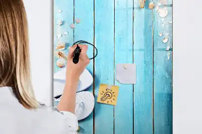 Magnetinė sauso valymo lenta Mėlynos paplūdimio lentos