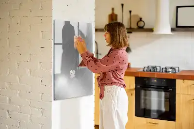 Magnetinė sauso valymo lenta metalinio blizgesio