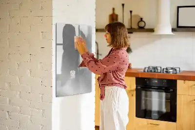 Magnetinė sauso valymo lenta metalinio blizgesio