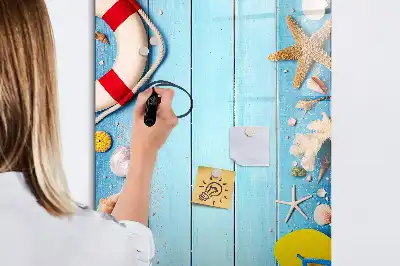 Magnetinė lenta sausam valymui paplūdimio mėgėjų rinkinys
