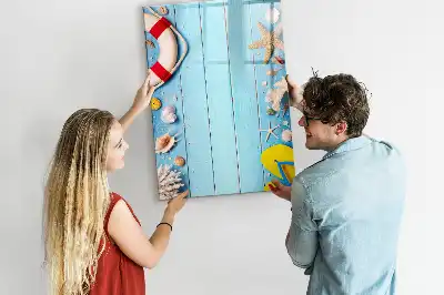 Magnetinė lenta sausam valymui paplūdimio mėgėjų rinkinys