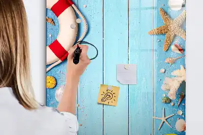 Magnetinė lenta sausam valymui paplūdimio mėgėjų rinkinys